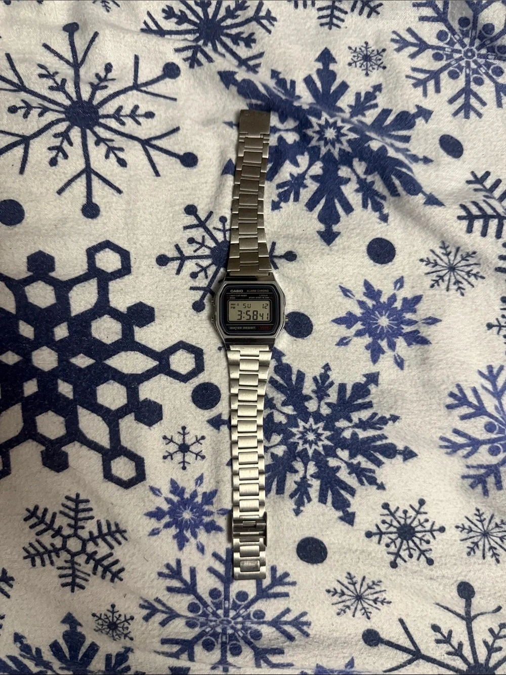 Casio Silver Digital Stainless Steel Bracelet Watch